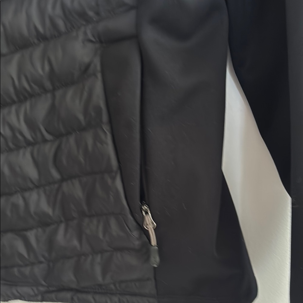 Women 32heat Black Puffer Jacket with Quilted Design,Sz L - Picture 4 of 11